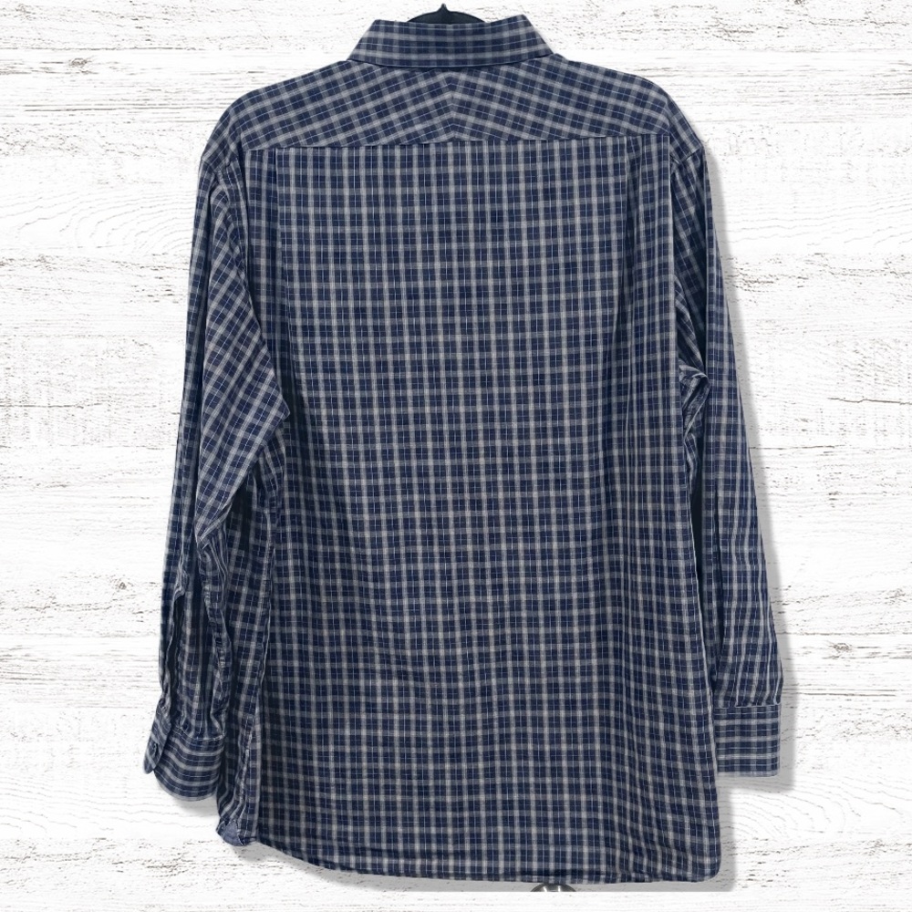 Charles Tyrwhitt Blue & White Mens Striped Long Sleeve Button Down Shirt Size XL - Picture 2 of 3